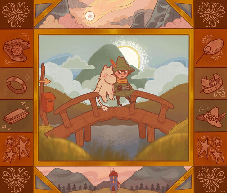 Fully rendered Illustration Example